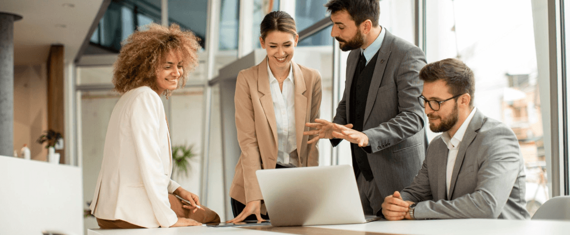 Professional business team meeting